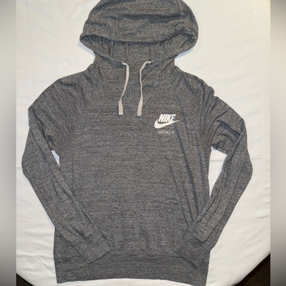 Nike Heather Gray Hoodie with Red Tag
